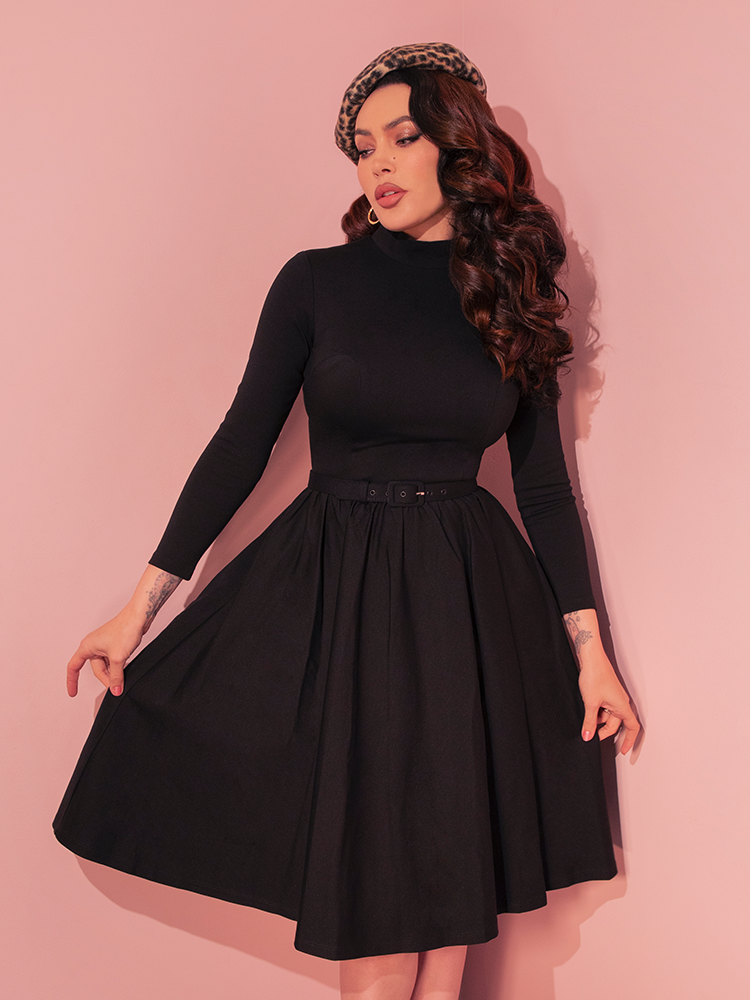 PRE-ORDER - Bad Girl Swing Dress in Black - Vixen by Micheline Pitt