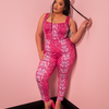 Cigarette Pants in Pink Leopard Print - Vixen by Micheline Pitt S