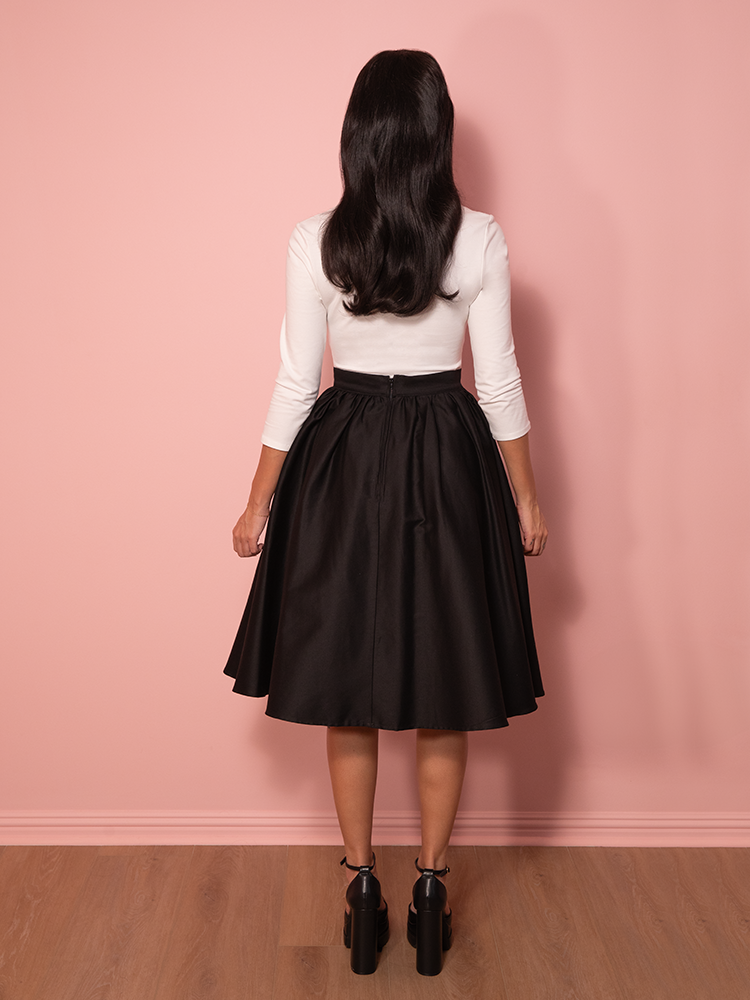 PRE-ORDER - NEW FIT - Vixen Swing Skirt in Black - Vixen by Micheline Pitt