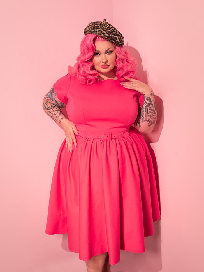Avon Swing Dress in Candy Pink - Vixen by Micheline Pitt