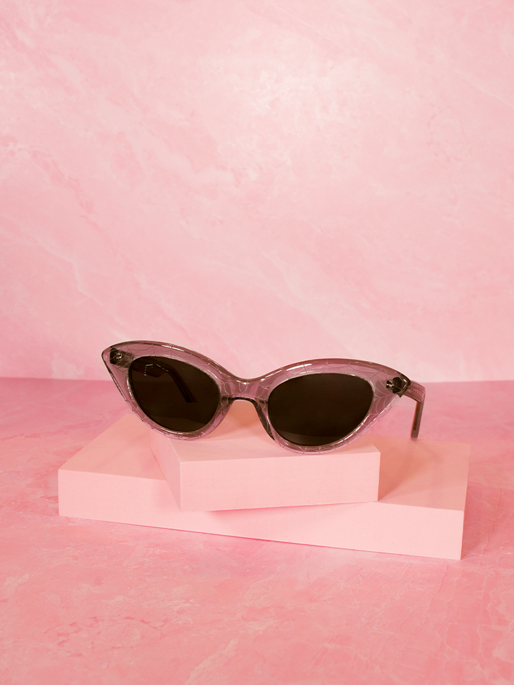 Fashion Doll Cat Eye Sunglasses in Black - Vixen by Micheline Pitt